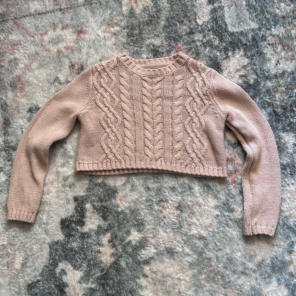 Girls crop top sweater